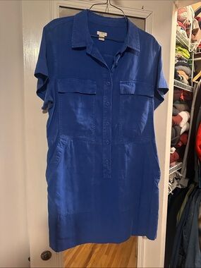 J. Crew Blue Collared Button Shirt